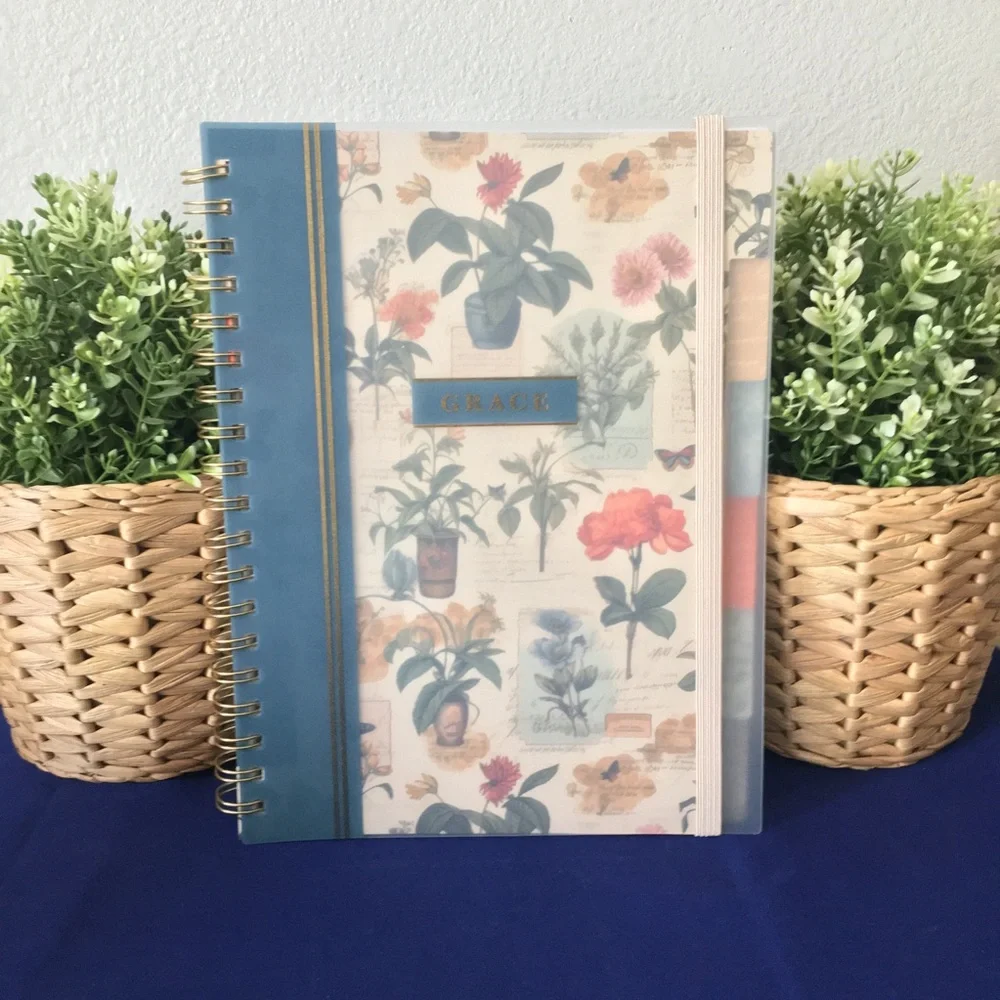 Vintage Style Floral Notebook